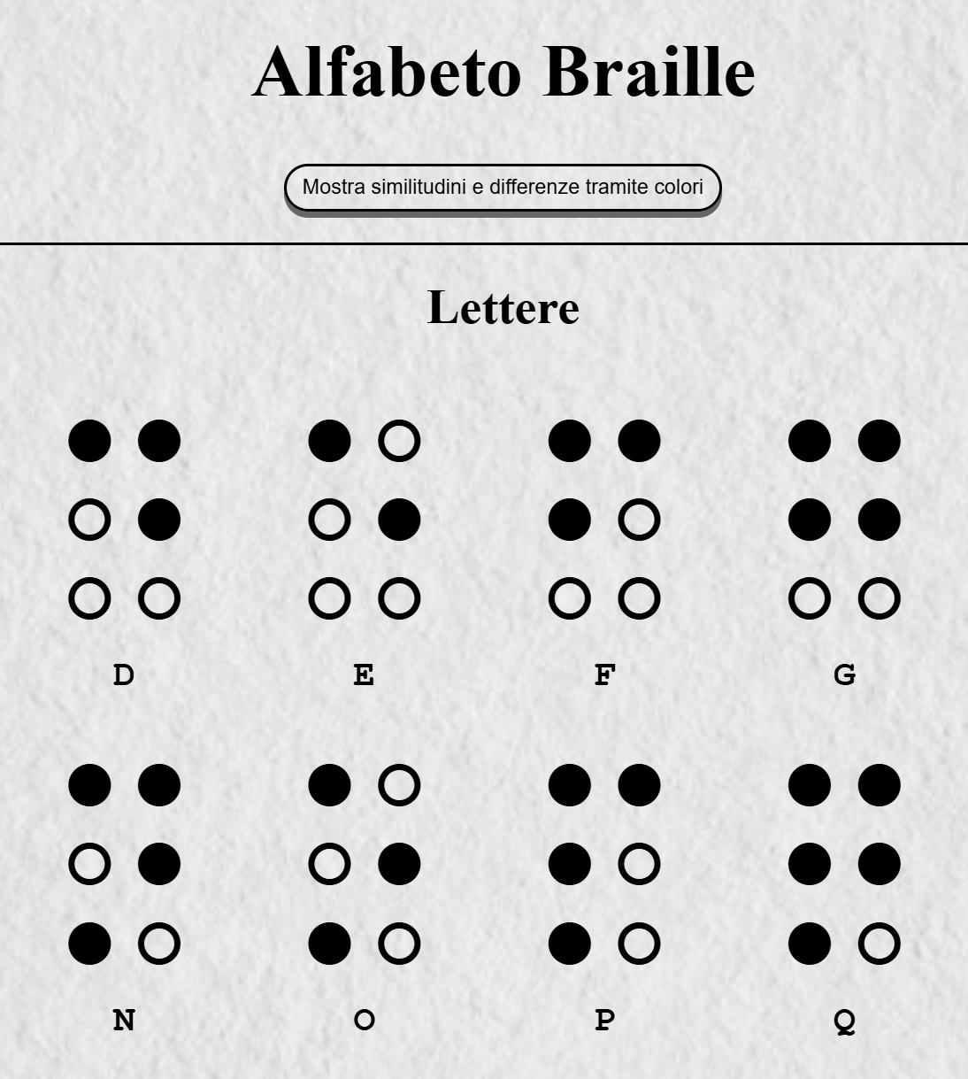 Braille page screenshot