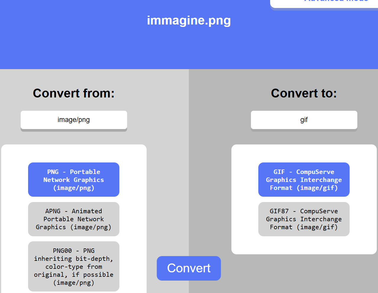Convert page screenshot